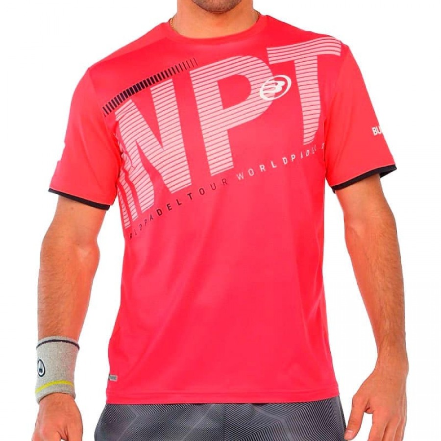Camiseta Bullpadel Riter Crimson Fluor  Oferta + Barato