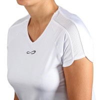 T-shirt en maille sans fin blanc noir  Offre - Pas cher
