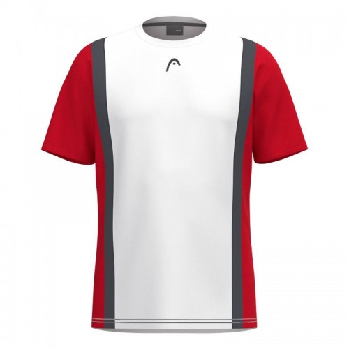 Head Club 25 Tech T-Shirt Blanc Rouge