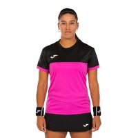Camiseta Joma Montreal Rosa Negro Mujer  Oferta + Barato