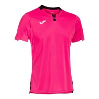 T-Shirt Joma Ranking Rose Fluor Noir  Offre - Pas cher