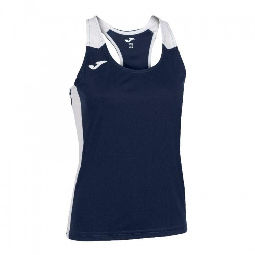 Camiseta Joma Record II Azul Marino Blanco Mujer
