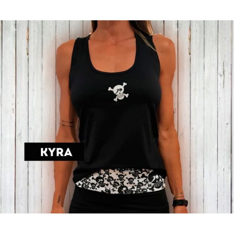 Just Ten Kira strapless black white t-shirt | Tienda Online PADEL POINT Just Ten Kira strapless black white t-shirt - Barata Oferta Outlet