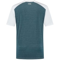 Camiseta Kswiss Hypercourt Mix Melange Crew Branco Gasolina Verde  Oferta + Barato