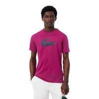 T-shirt Lacoste Sport Fuchsia bleu marine