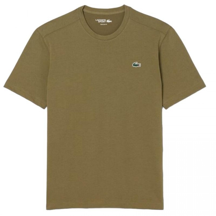 Lacoste Sport Regular Fit Maglietta Verde Cachi  Offerta + Economico