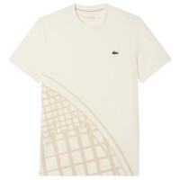 Lacoste Ultra Dry Off-White Maglietta da tennis  Offerta + Economico