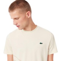 Lacoste Ultra Dry Off-White Maglietta da tennis  Offerta + Economico