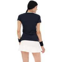 Camiseta Feminina Lotto Squadra II Azul Marinho Branco