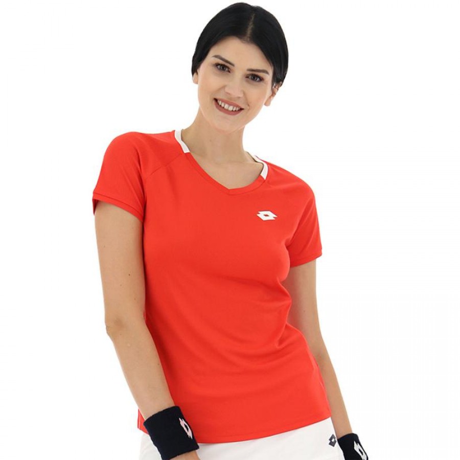 Camiseta Feminina Laranja Lotto Squadra II