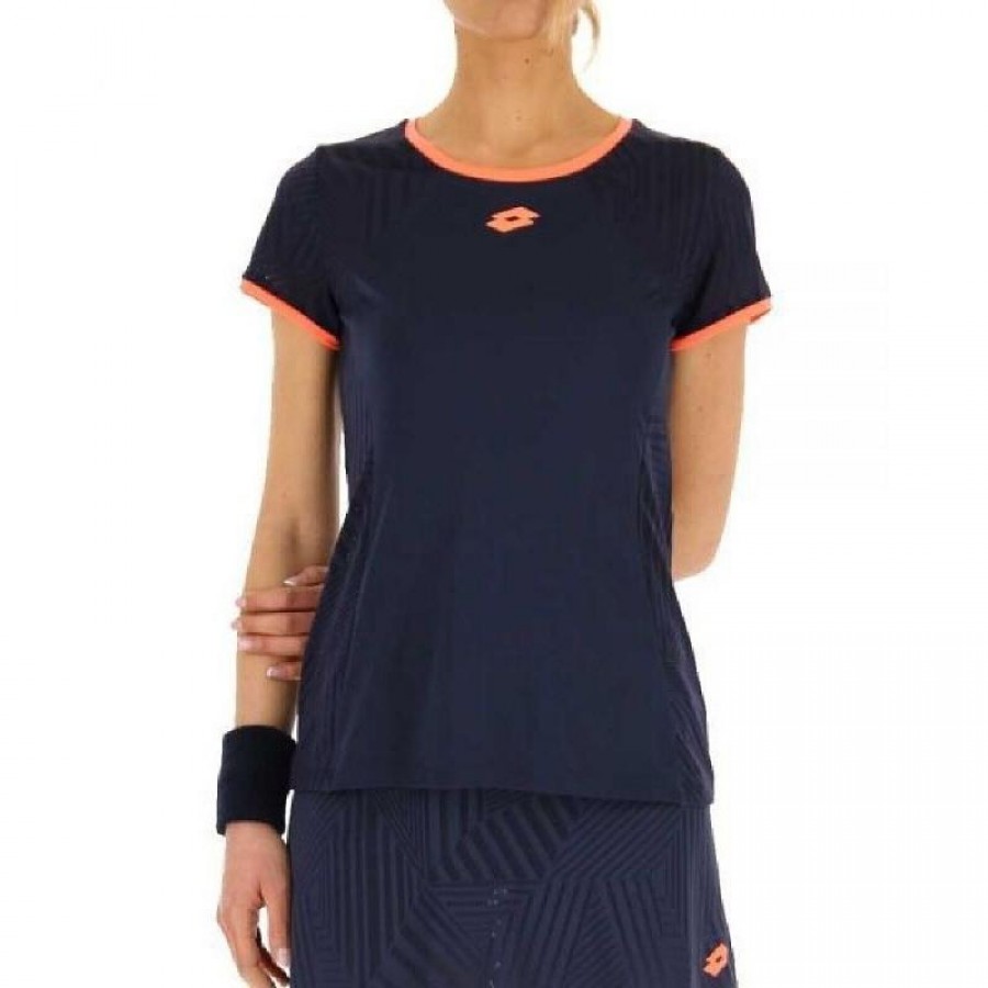 Camiseta Feminina Lotto Superrapida V Azul Marinho