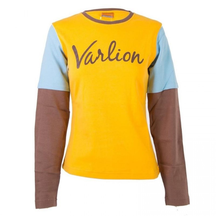 Varlion MD M/L06-MC617 Maglietta a maniche lunghe Giallo Donna  Offerta + Economico