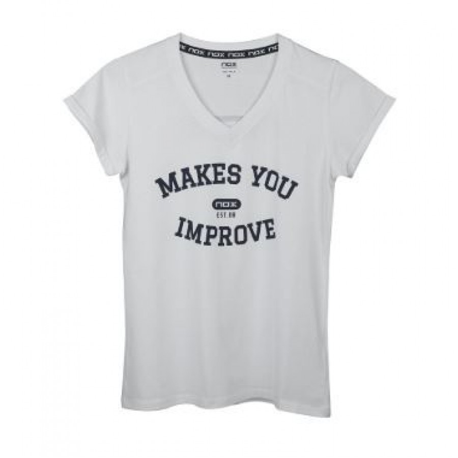 Camiseta Nox Mujer Basic Blanco  Offer + Cheap