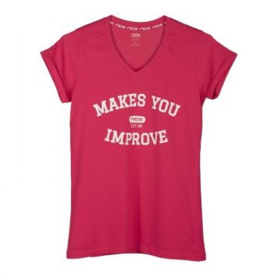 Camiseta Nox Mujer Basic Rosa  Oferta + Barato