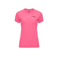 Camiseta PadelPoint Tournament Rosa Fluor Mujer  Offer + Cheap