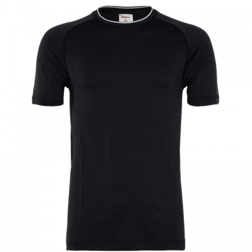 Camiseta Wilson Team Seamless Crew Negro