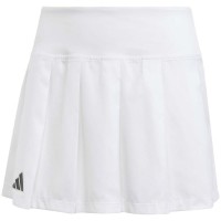 Saia Adidas Plissada Aeroready Pro Preto Branco