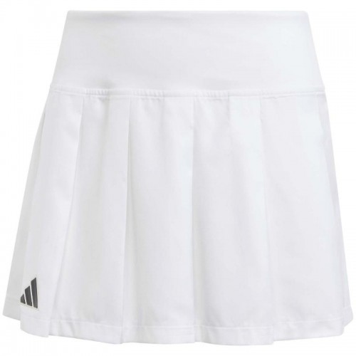 Saia Adidas Plissada Aeroready Pro Preto Branco