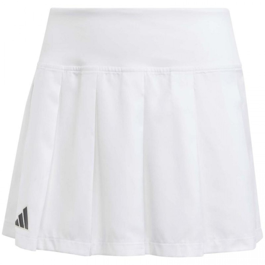 Saia Adidas Plissada Aeroready Pro Preto Branco