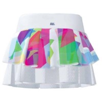 Falda Bidi Badu Kaleido Pleated Blanco Mix  Oferta + Barato