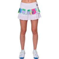 Falda Bidi Badu Kaleido Pleated Blanco Mix  Oferta + Barato