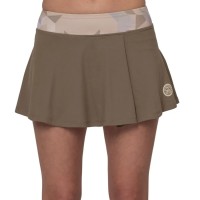 Falda Bidi Badu Paris Printed Wavy Marron Beige  Offer + Cheap