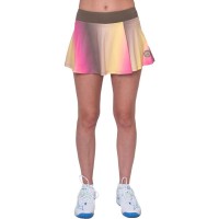 Falda Bidi Badu Spectrum Printed Wavy Marron Amarillo  Oferta + Barato