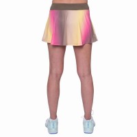 Falda Bidi Badu Spectrum Printed Wavy Marron Amarillo  Oferta + Barato