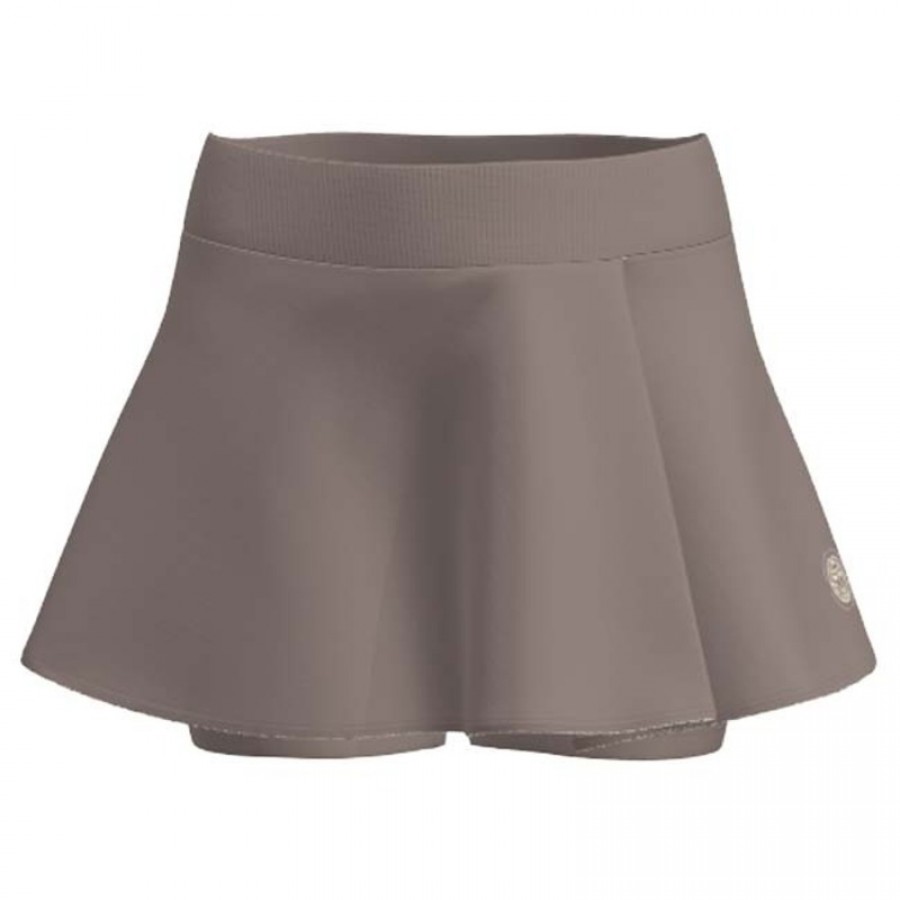 Falda Bidi Badu Espectro Ondulado Marron  Oferta + Barato