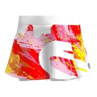 Falda Bidi Badu Wild Arts Printed Wavy Blanco Mix  Offer + Cheap