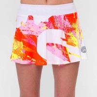 Falda Bidi Badu Wild Arts Printed Wavy Blanco Mix  Offer + Cheap