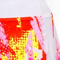 Falda Bidi Badu Wild Arts Printed Wavy Blanco Mix  Offer + Cheap