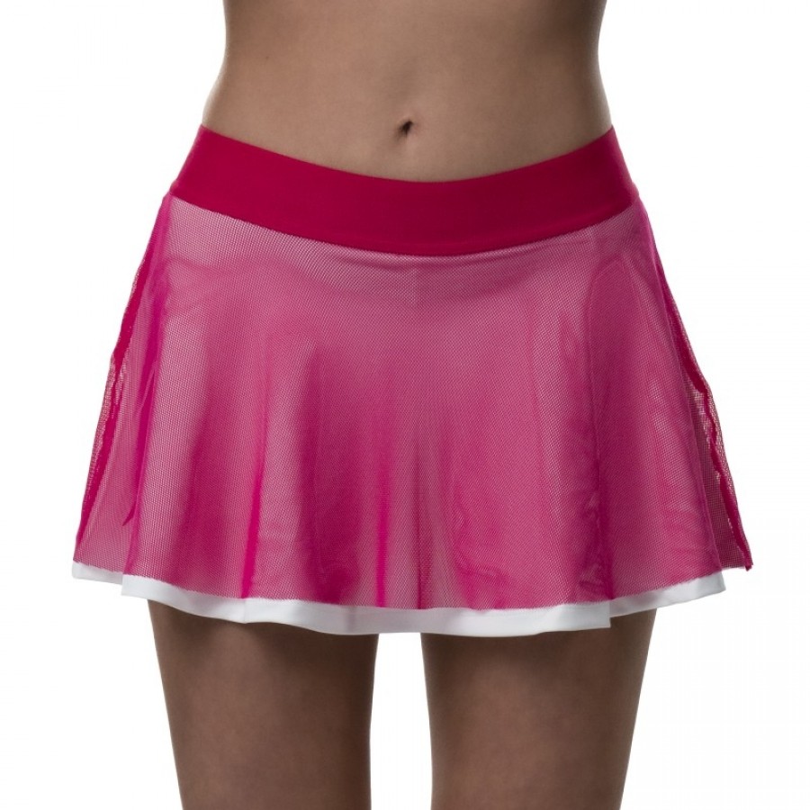 Falda Drop Shot Azalea Rosa Blanco  Offerta + Economico