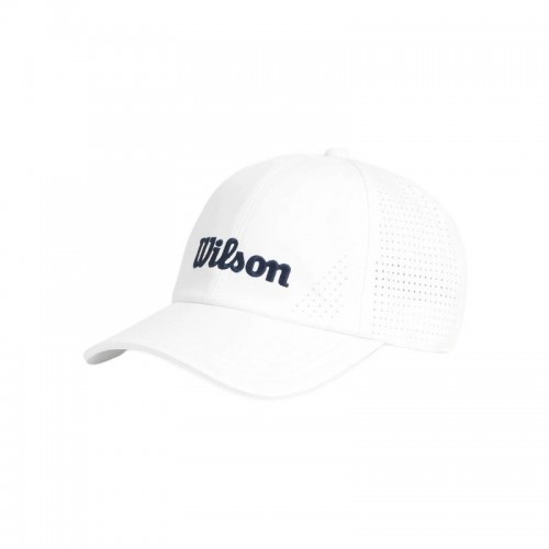 Gorra Wilson Active Perforated Blanco Azul Marino