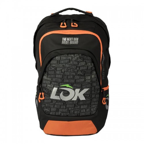 Mochila Lok Maxx 2 Negro Naranja