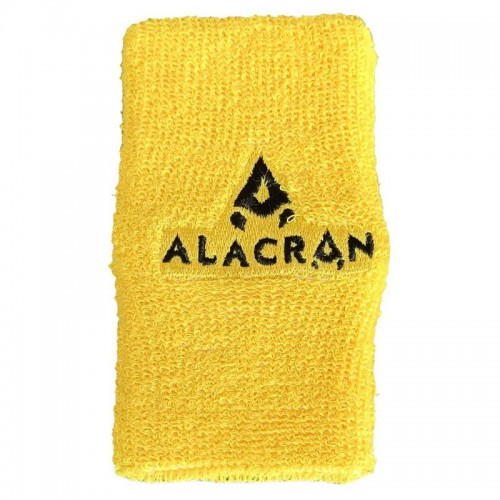 Muñequera Alacran Ancha Amarillo Fluor Negro