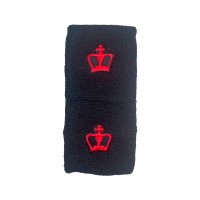 Black Crown Short Black Wristbands Black 2 Units PADELPOINT Black Crown Short Black Wristbands Black 2 Units