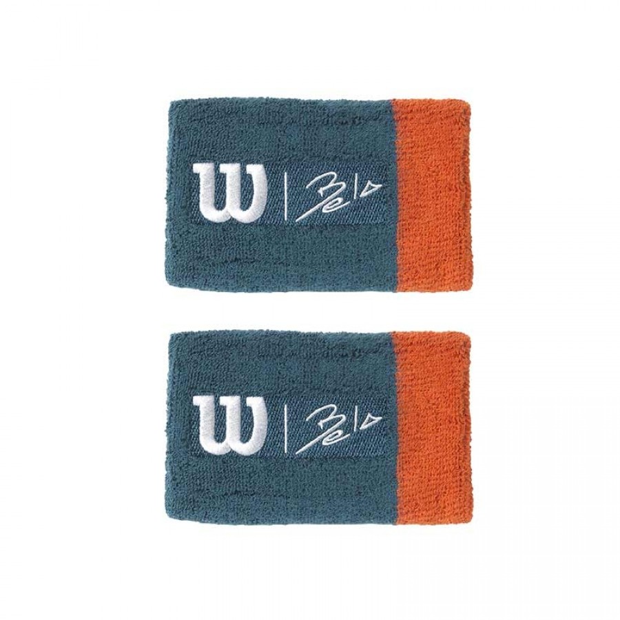 Munequeras Wilson Bela II Azul Coral  Oferta + Barato