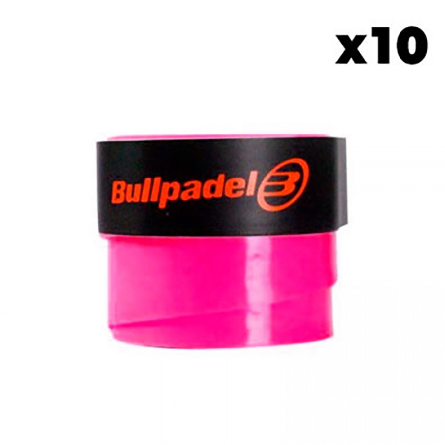 Bullpadel Plain Pink Overgrips 10 Units  Offer + Cheap