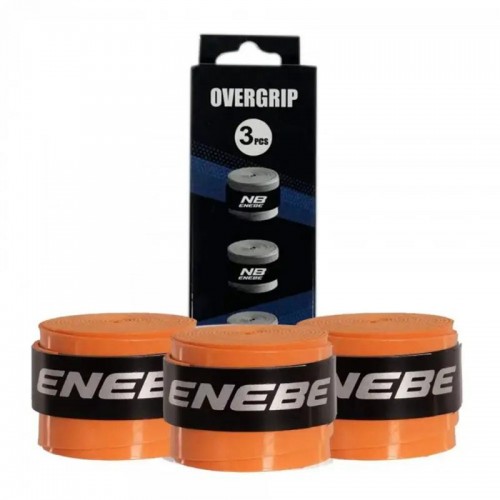 Enebe Plain Fluorescent Orange Overgrips 3 Units