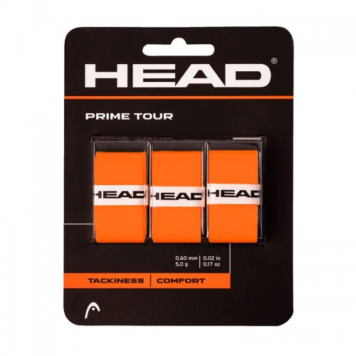 Overgrips Head Prime Tour Naranja 3 Unidades
