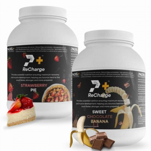 Pack Bote Padel Performance ReCharge Fresa y Chocolate Banana