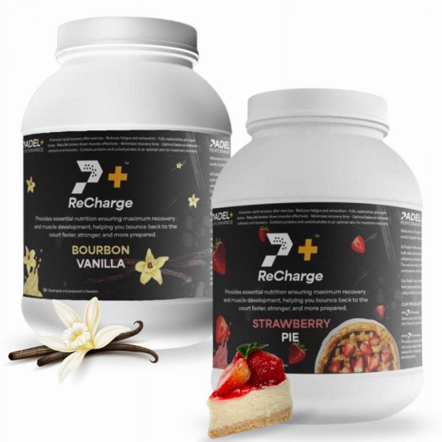 Pack Bote Padel Performance ReCharge Vainilla y Fresa  Oferta + Barato