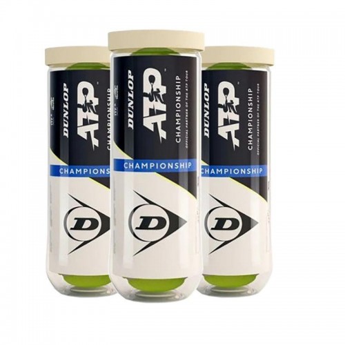 Pack de 3 boîtes de balles Dunlop ATP Championship