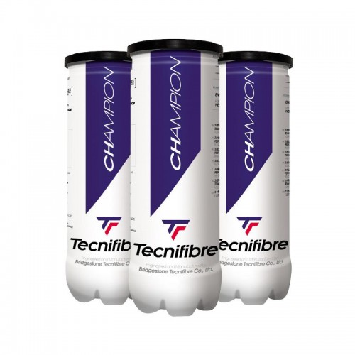 Pack de 3 boîtes de balles Tecnifibre Champion