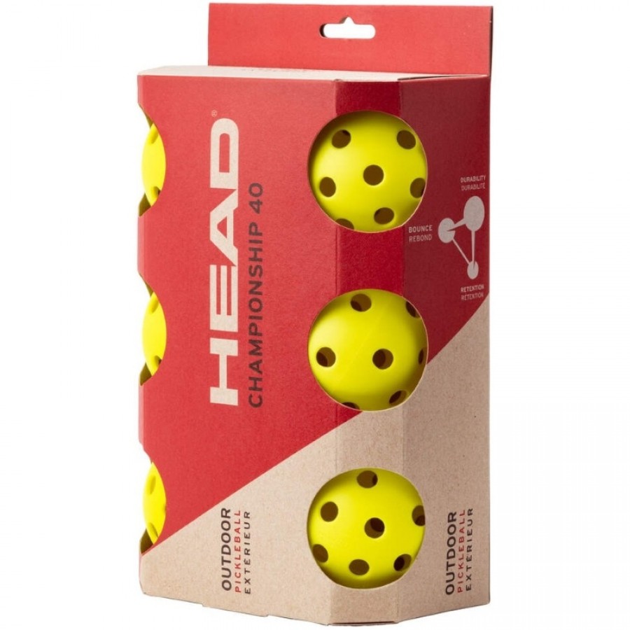 Pelotas Pickleball Head Championship 40 Outdoor 6 Unidades  Offerta + Economico
