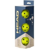 Cabeça de Pickleball Pelotas Pro 40 Ao Ar Livre 3 Unidades  Oferta + Barato