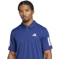 Polo Adidas Club 3 Stripes Azul Escuro