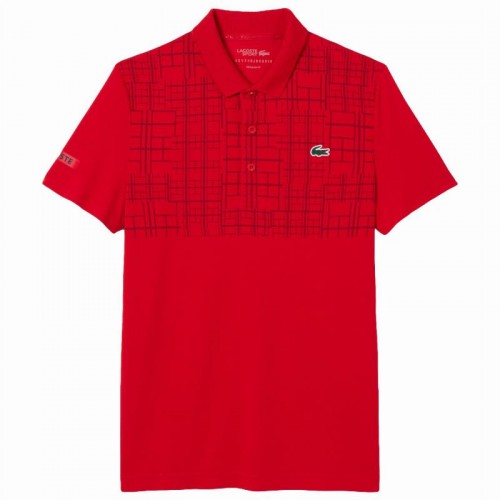 Polo Lacoste Novak Djokovic Ultra Dry Rojo