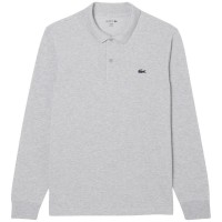 Polo Manga Larga Lacoste Regular Fit Algodon Gris Vigore  Offerta + Economico